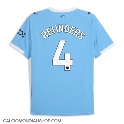 Maglie da calcio Manchester City Tijjani Reijnders #4 Prima Maglia 2025-26 Manica Corta Maglie da calcio Manchester City Tijjani Reijnders #4 Prima Maglia 2025-26 Manica Corta